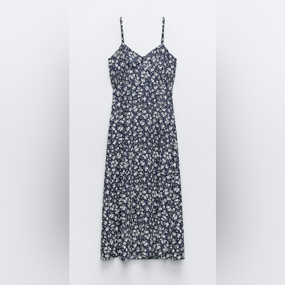 Zara Floral print midi dress